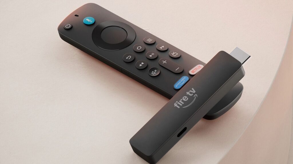 Amazon Fire TV Stick HD 2026 and remote — official Amazon product image