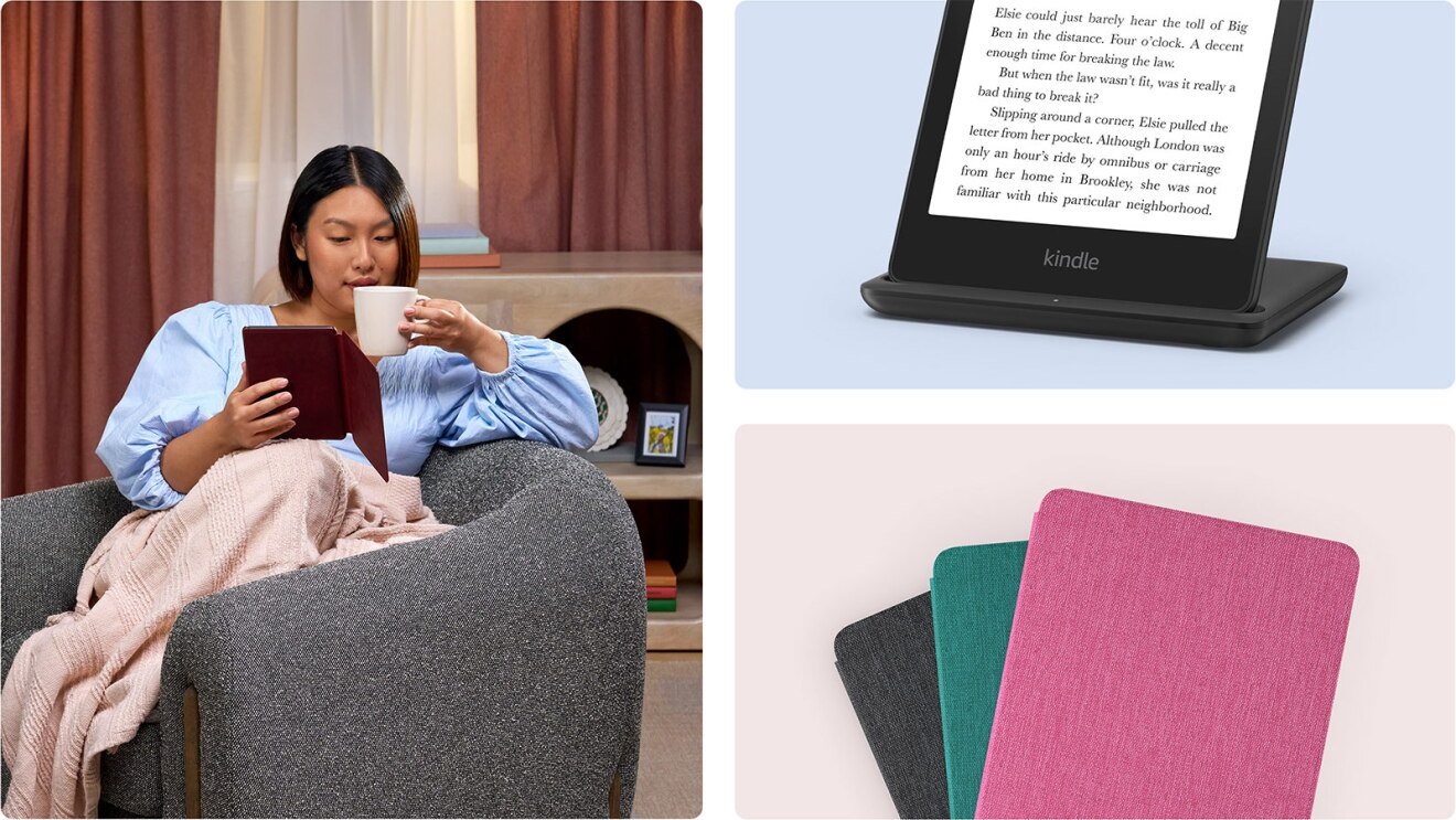 Home Kindle Paperwhite with reading accessories